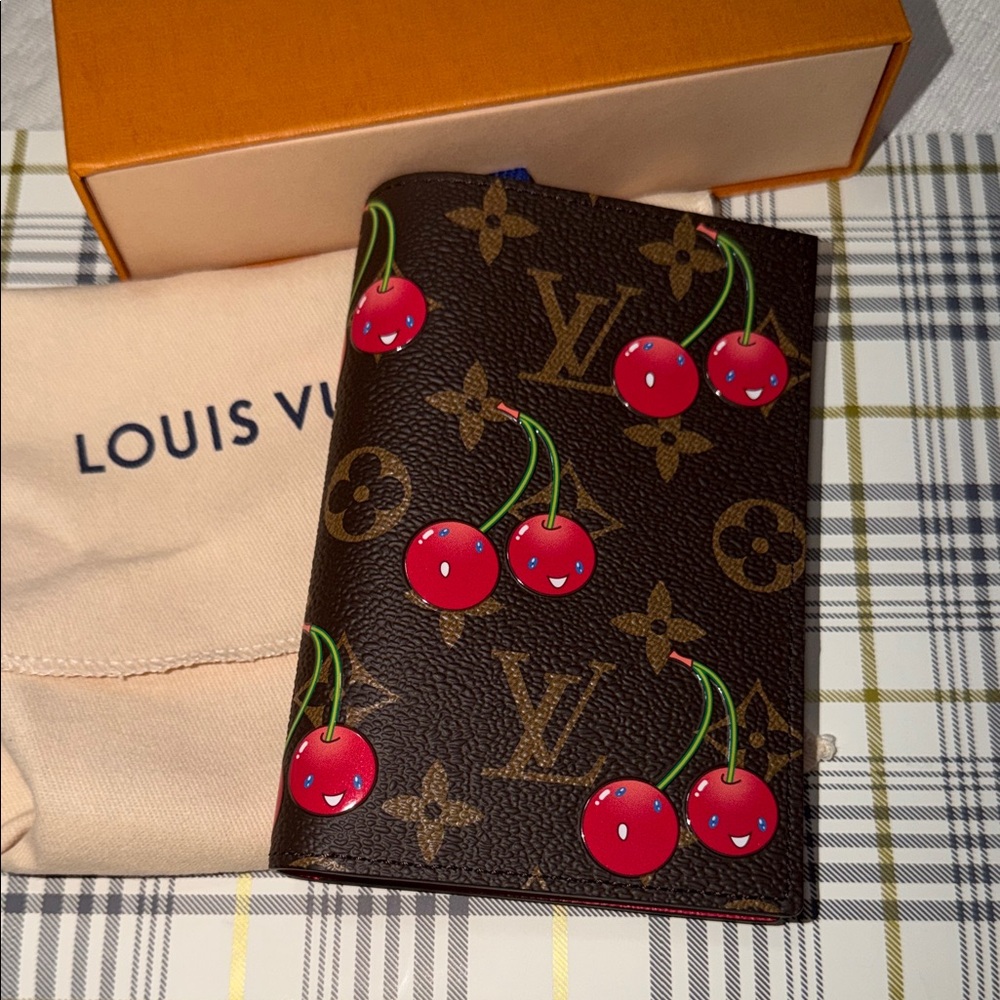 Louis Vuitton Monogram Cherry Passport Holder